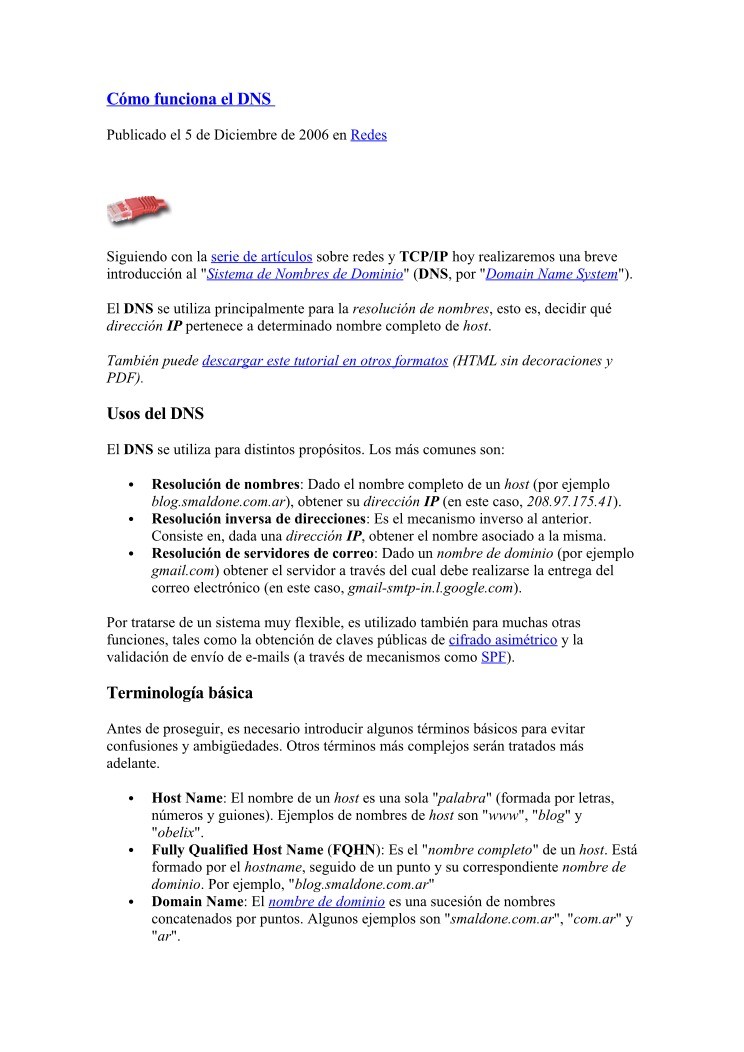 Imágen de pdf Cómo funciona el DNS